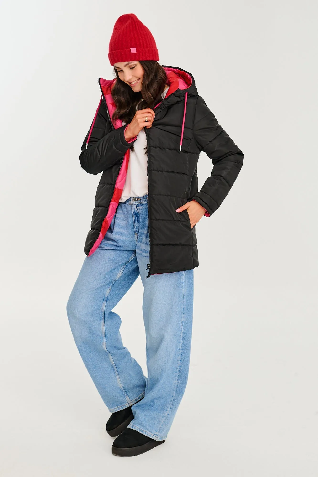 Ruby Wave double-sided insulated jacket