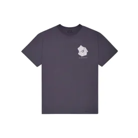 Single Jersey Cracked Print T-Shirt (Anthracite)