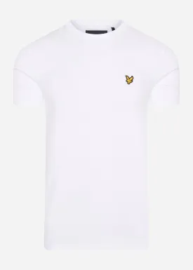 T-Shirt mit Rundhalsausschnitt - wei