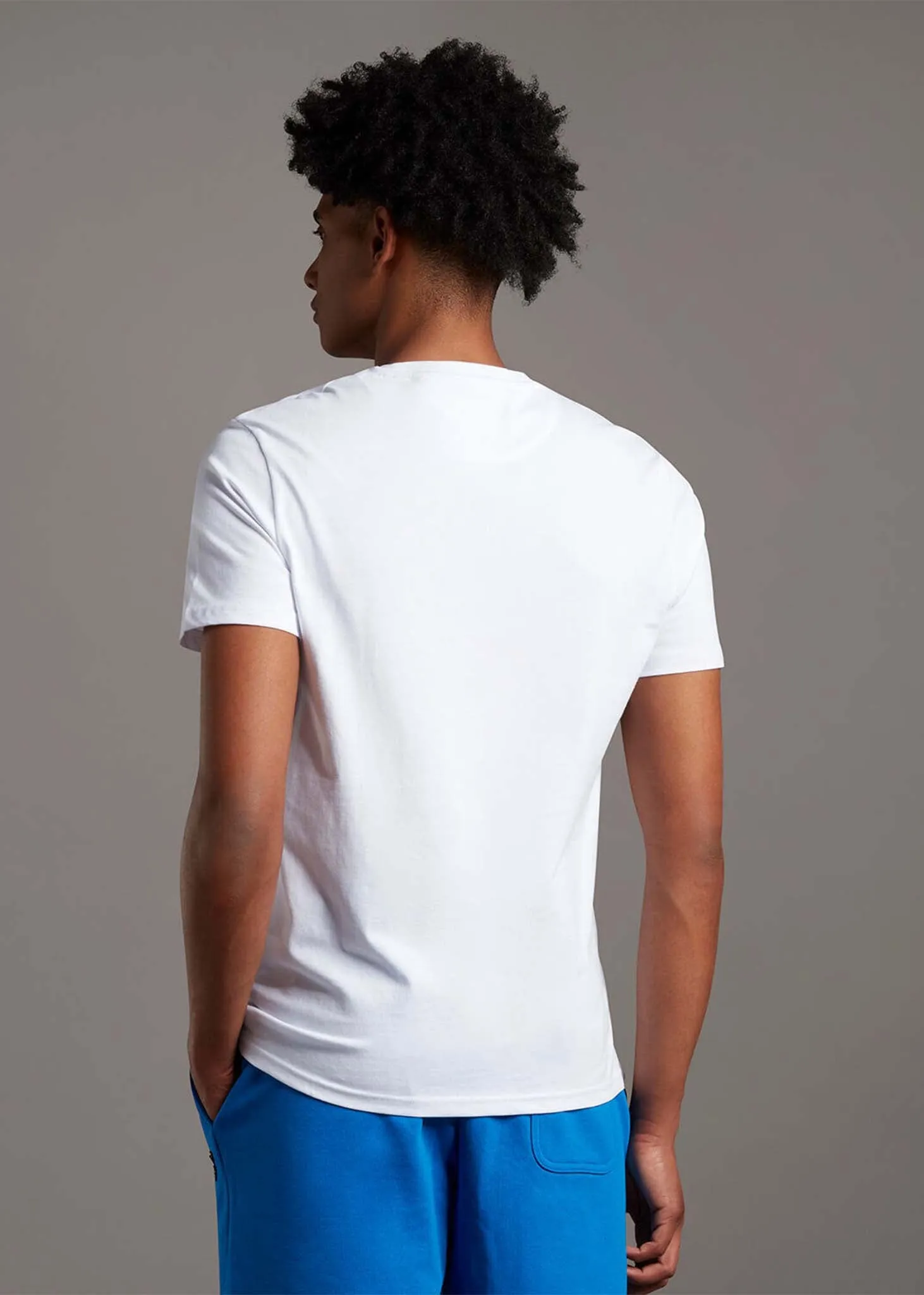 T-Shirt mit Rundhalsausschnitt - wei