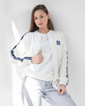 Tape Striped Bomber Jacket