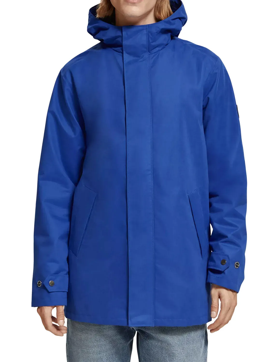 Technical Raincoat in Boat Blue