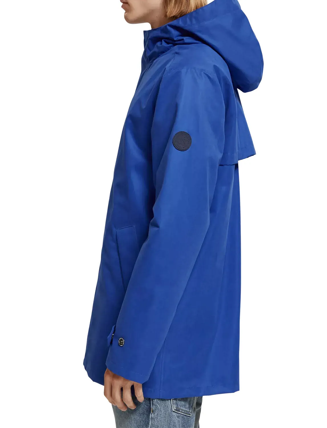 Technical Raincoat in Boat Blue