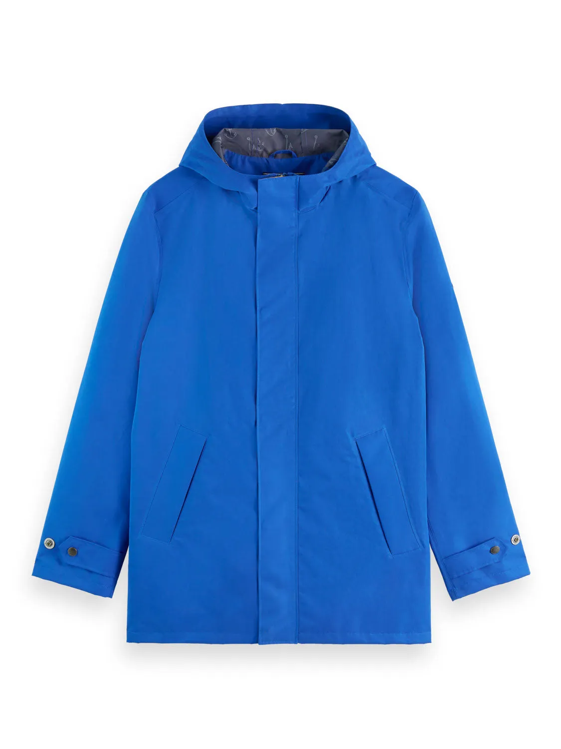 Technical Raincoat in Boat Blue