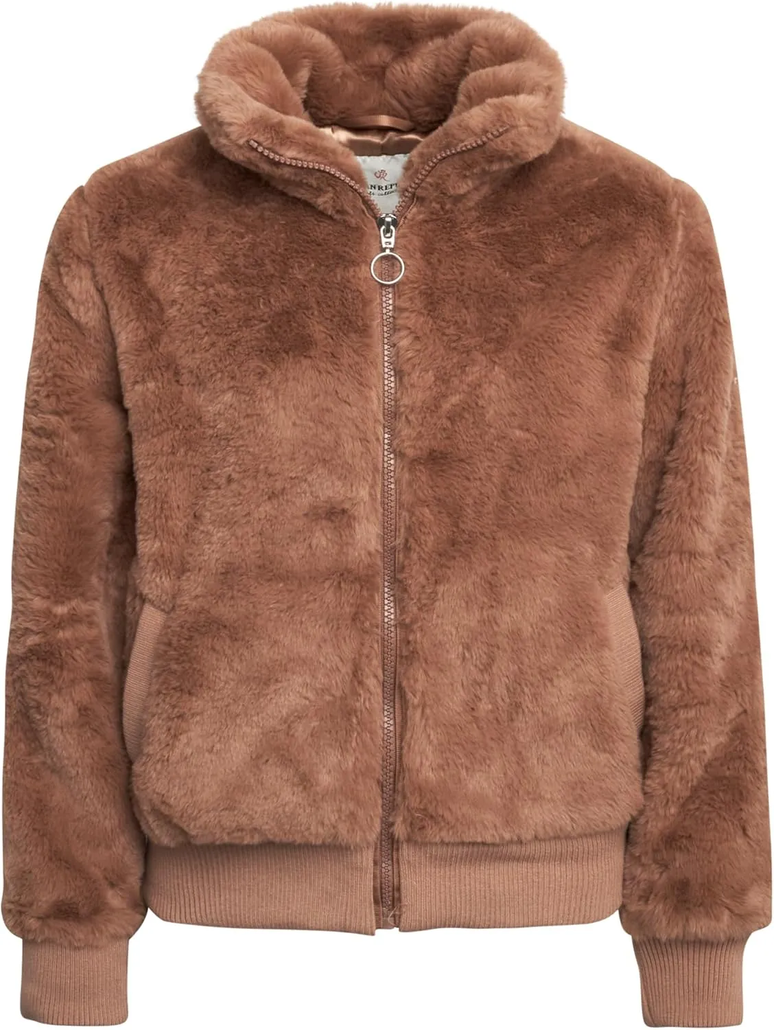 URBAN REPUBLIC Girls' Winter Coat - Zip Up Warm Plush Faux Fur Teddy Dress Coat and Bomber Jacket for Girls (Sizes: 4-16)