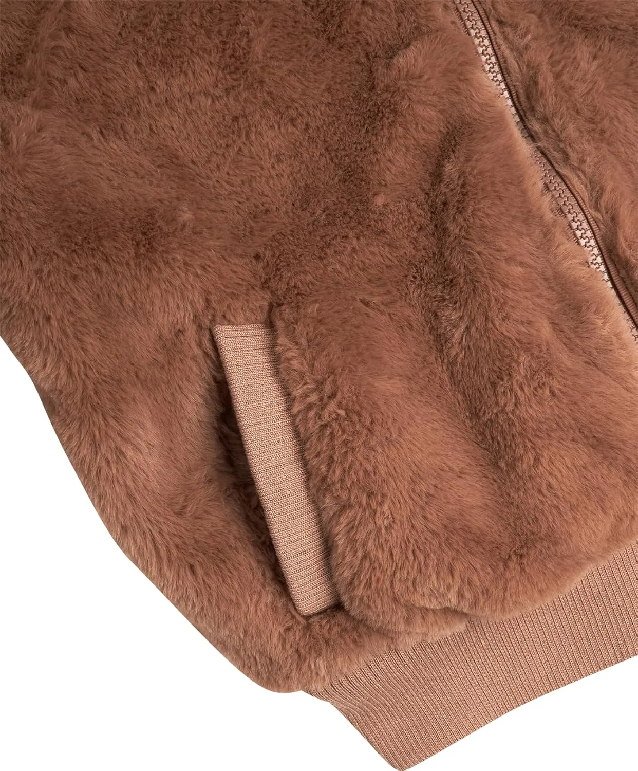 URBAN REPUBLIC Girls' Winter Coat - Zip Up Warm Plush Faux Fur Teddy Dress Coat and Bomber Jacket for Girls (Sizes: 4-16)