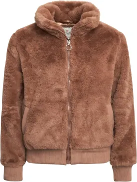 URBAN REPUBLIC Girls' Winter Coat - Zip Up Warm Plush Faux Fur Teddy Dress Coat and Bomber Jacket for Girls (Sizes: 4-16)