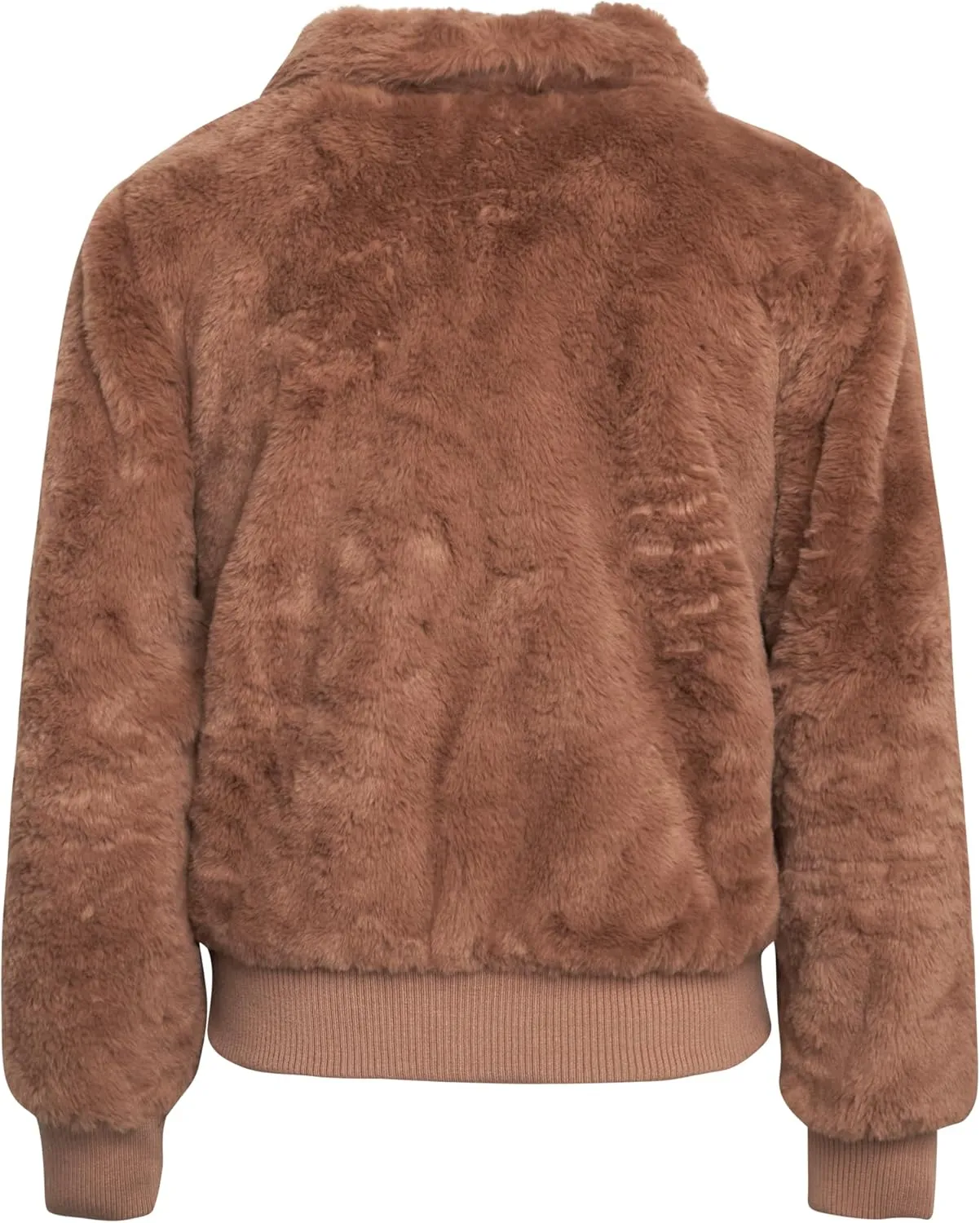 URBAN REPUBLIC Girls' Winter Coat - Zip Up Warm Plush Faux Fur Teddy Dress Coat and Bomber Jacket for Girls (Sizes: 4-16)