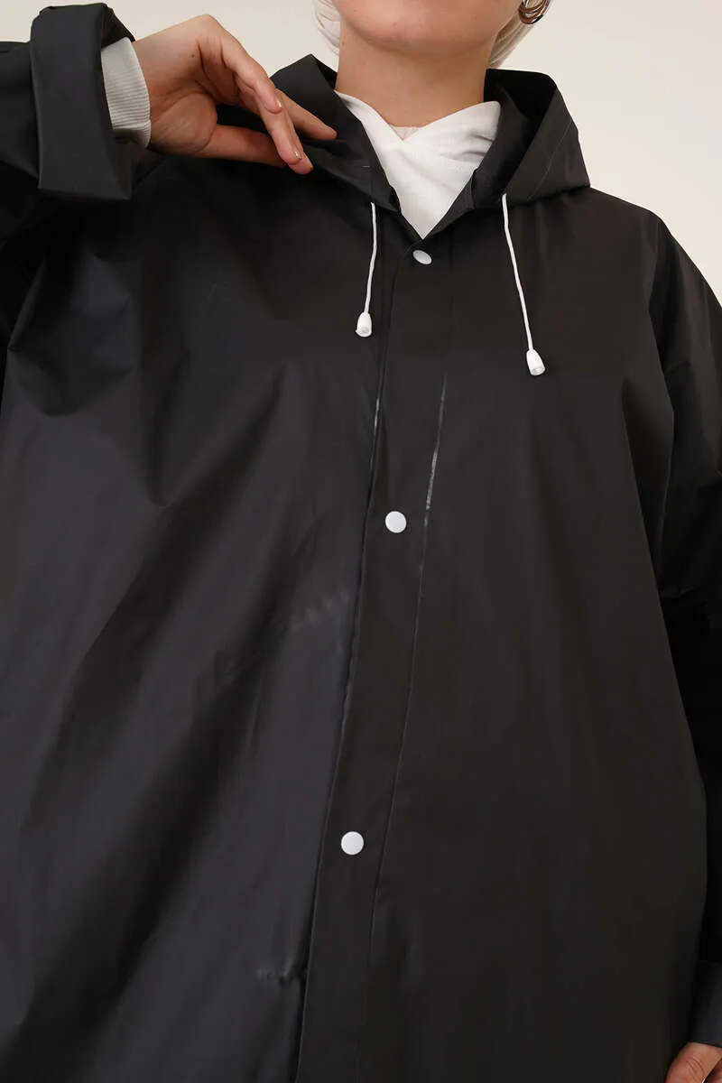 Waterproof Raincoat - Black