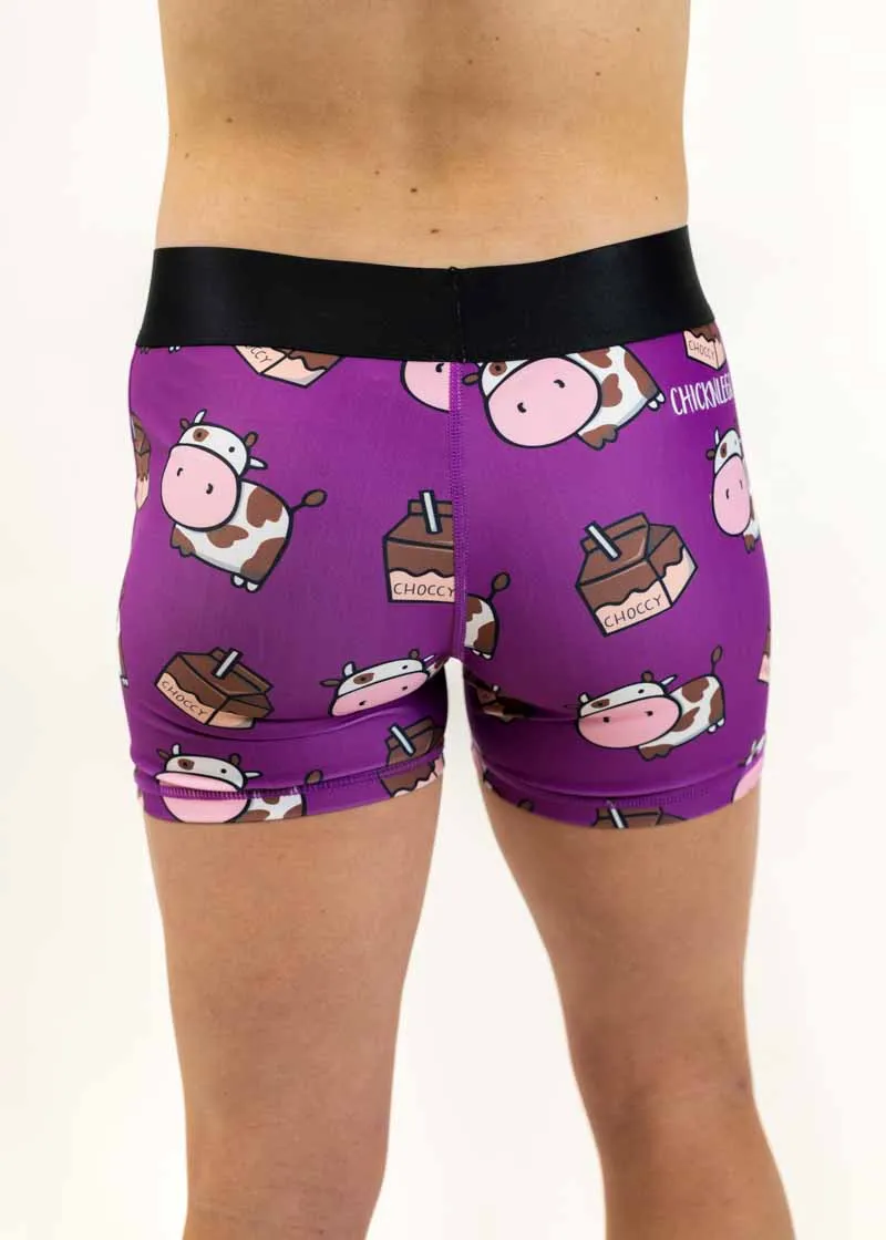 Women's Choccy Cows 3" Race Compression Shorts