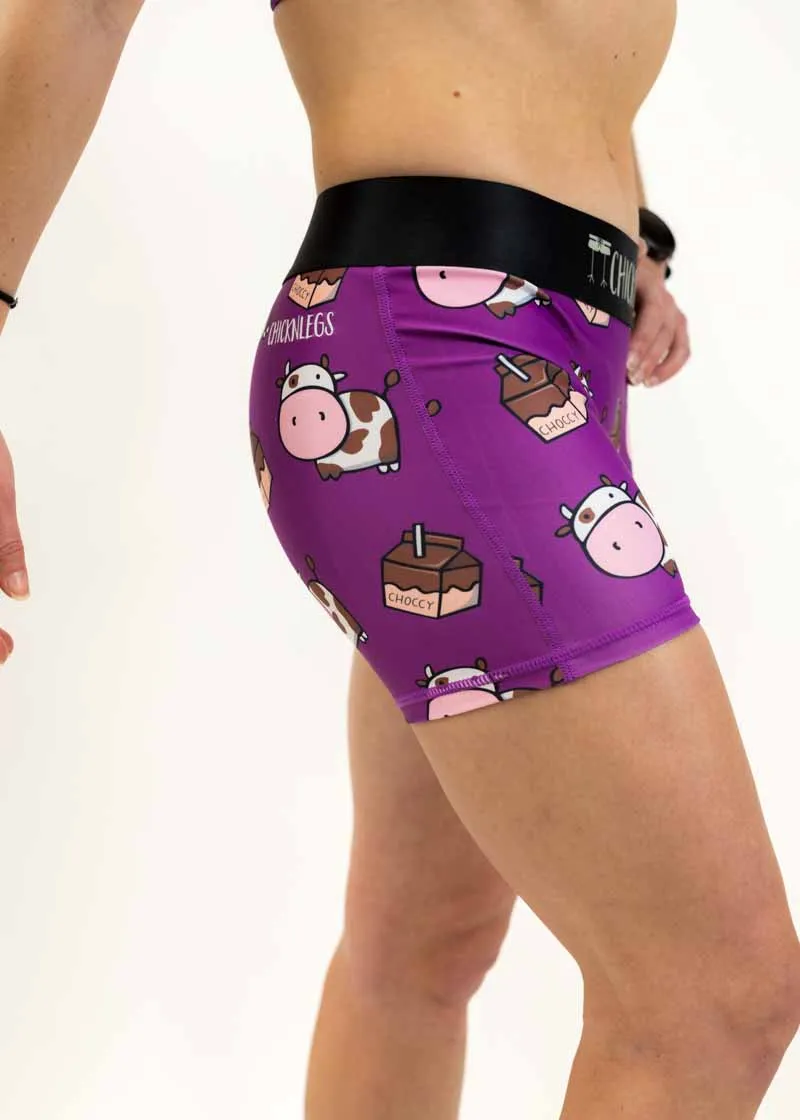 Women's Choccy Cows 3" Race Compression Shorts
