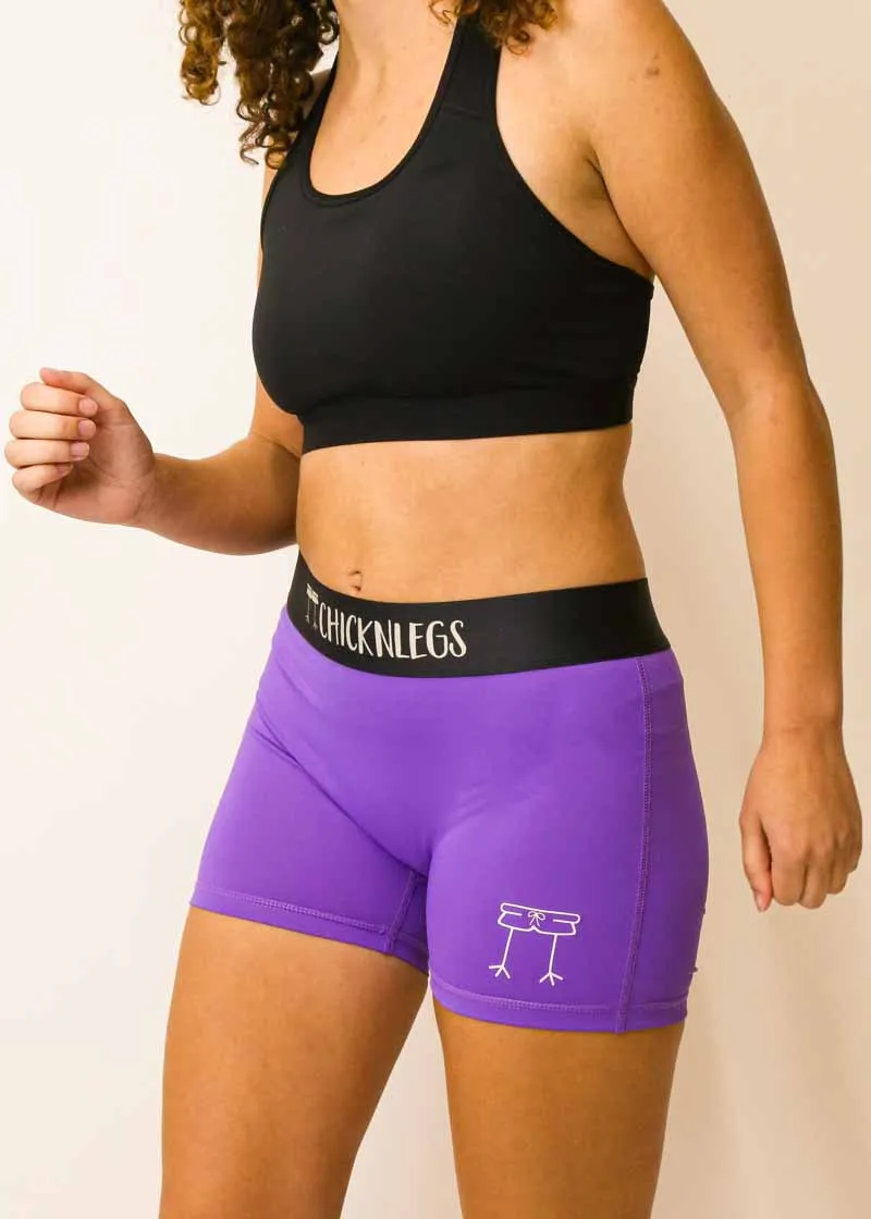 Women's Purple 3" Race Compression Shorts