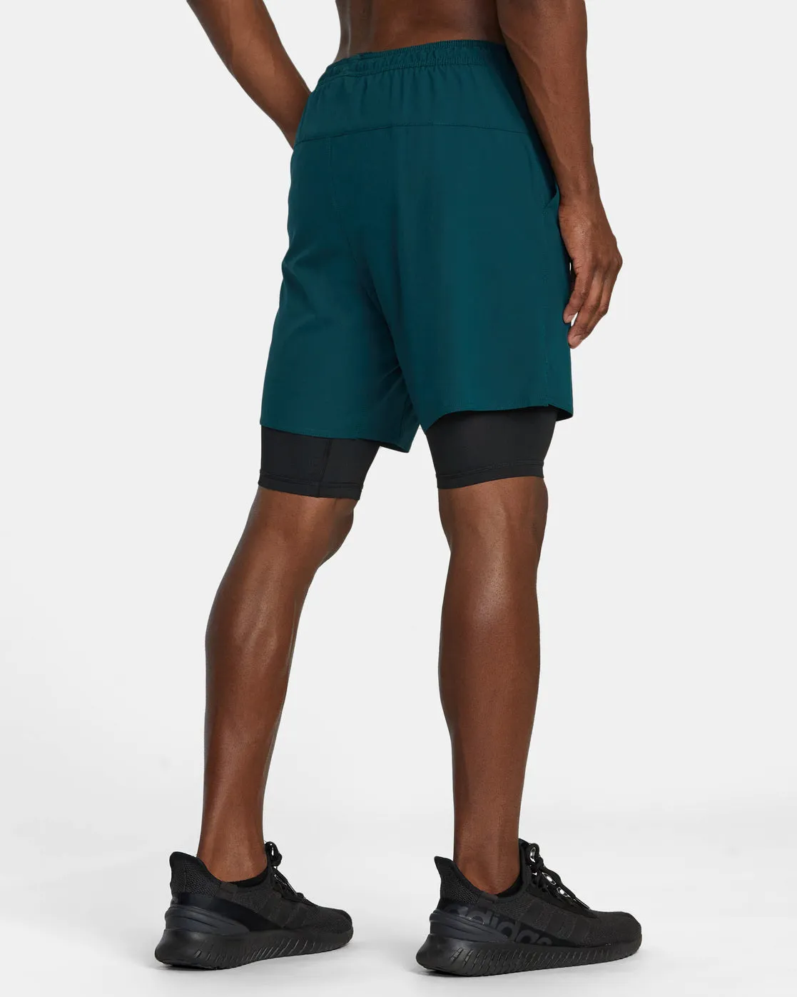 Yogger Train 2-In-1 17" Workout Shorts - Deep Sea