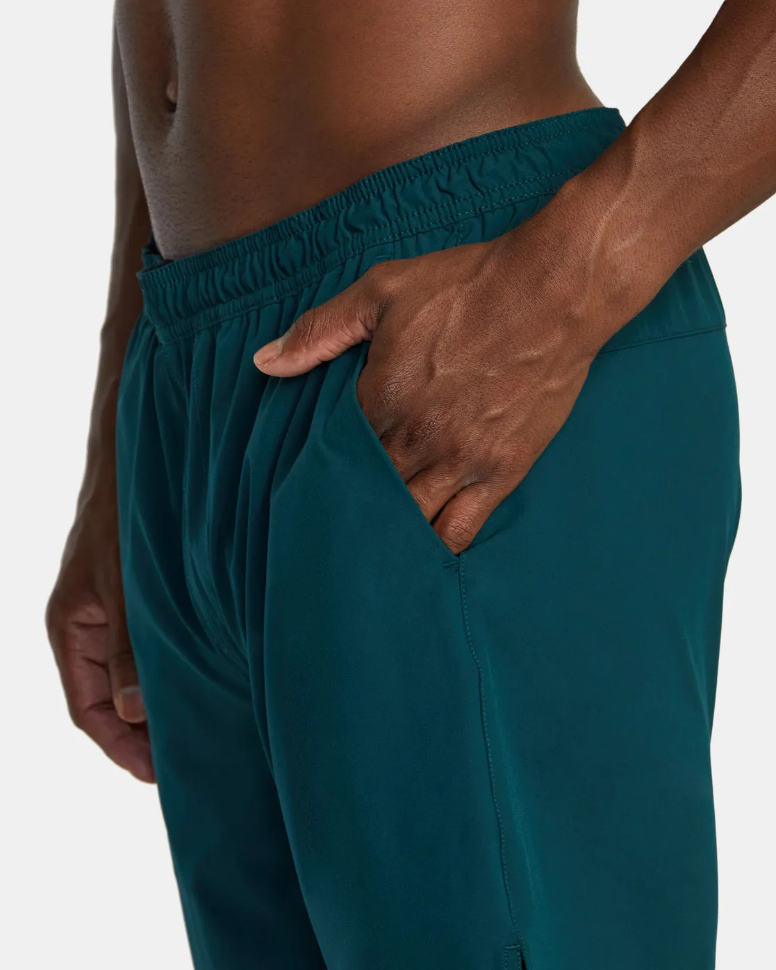 Yogger Train 2-In-1 17" Workout Shorts - Deep Sea