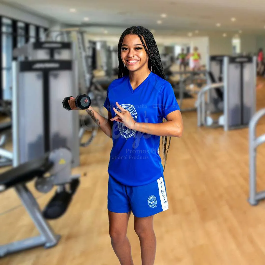 Zeta Phi Beta ΖΦΒ Shield Performance Moisture Wicking Screen Printed Workout T-Shirt